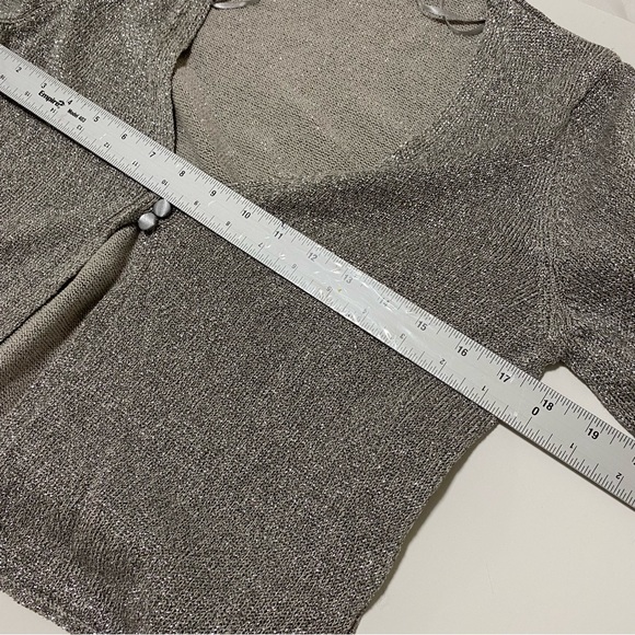 Free People Emmaline Shimmer Sparkly Large Cardigan - Picture 7 of 10